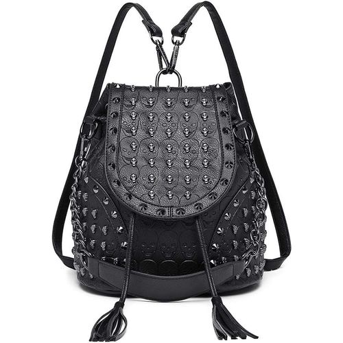Sac  Dos Sacs  Main Pour Femmes Bandoulire Avec Chane Simili Cuir Clout En Relief Crnes Mode[H667]