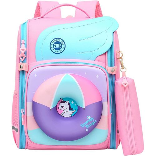 Sac  Dos Scolaire Pour Enfants, Ecole Cartable lgant Lger Et Impermable, Sac D'cole Filles De Grande Capacit Avec Plusieurs Compartiments, Idal Pour cole Primaire Et Lyce[Sac641181]