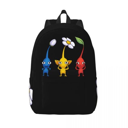 Sac  Dos Wise Multi-Compartiments P-Pikmin Pour Fille Et Garcon, Lger, Ideal Pour Pique-Nique