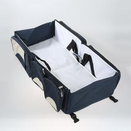 Sac A Langer De Bebe Maman Promenade Voyage Multi Fonction Sac Comme Mini Lit Bleu Fonce Rakuten