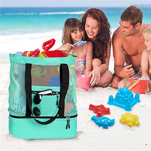 Sac  Lunch En Filet  Isolation Thermique Pour Femmes, Sac  Main Double Couche, Portable, Grande Capacit, Sac  Dos D'extrieur