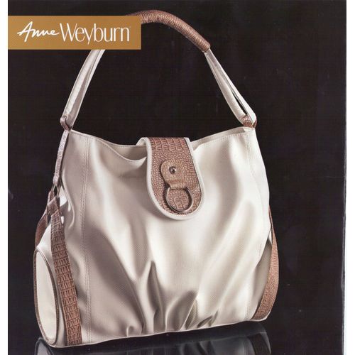 Sac  Main  Bandoulire Neuf Blanc Beige Taupe Imprim Python La Redoute Anne Weyburn