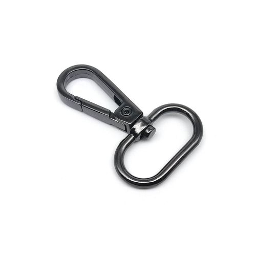 Sac  Main En Cuir De Homard De Haute Qualit,Sangle D'paule,Ceinture,Fermoir En Toile,Boucle  Gchette,Porte-Cls Collier Chane Pour Chien,Crochet  Pression - Type Gun Black-Inside Wide 13mm