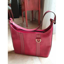 Sac main LANCEL rouge comme neuf bagageries maroquinerie