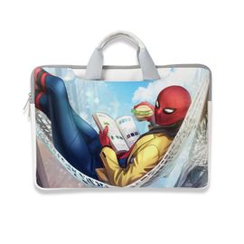 sac à main Spiderman pour Macbook Air Pro, sacoche à manches pour