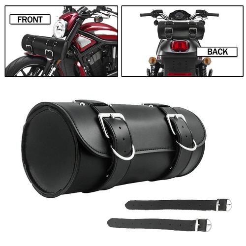 Sac Outils Pour Fourche De Moto En Cuir Pu Pour Harley Pour Chopper