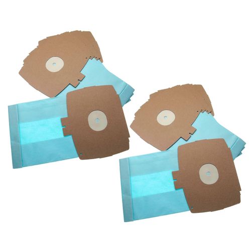 Sac  poussire vhbw 10x compatible avec Electrolux D 715, 740, D 720, 742, D 725, 745, D 725 Soft-o-matic, Aspirateur D 728 - 26,1 cm x 15,05 cm Bleu clair