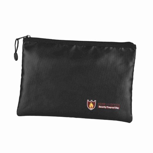 Sac à Documents Ignifuge En Fibre De Verre Enduit De Silicone, Pochette Porte-Documents, RéSistant à L'eau, Au Feu, Avec Fermeture à GlissièRe, Rangement Pour Fichiers, EspèCes, Bijoux, Passeport, Objets De Valeur