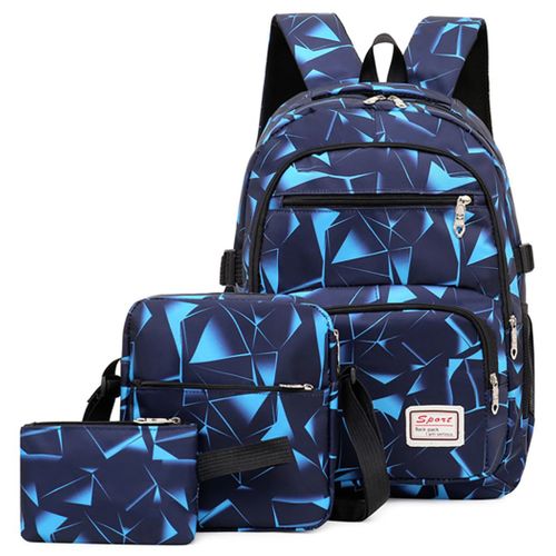 Sac D'cole 3 Pices Comprenant Un Sac  Dos, Un Sac  Main Et Une Trousse  Crayons Convient Aux tudiants
