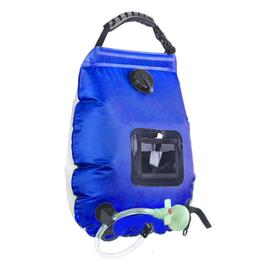 Sac de douche solaire d'extérieur,20l,pliable,sac de rangement de l'eau,sac  de douche Portable,bain d'alpinisme,sac d'eau chaude - Type Blue