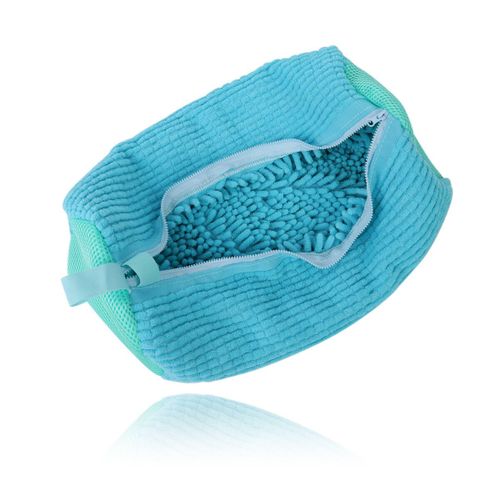 Sac de lavage de chaussures en coton,filet  linge,fibres moelleuses,faciles  enlever,sacs de lavage,anti-dformation,vtements,D343 - Type Gris clair #B