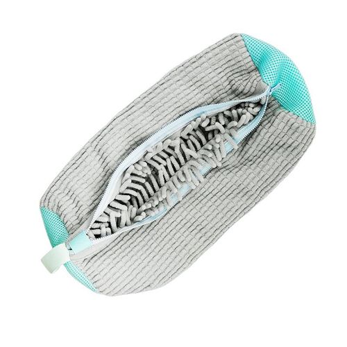 Sac de Lavage en Filet Rembourr,Protection de Chaussures,Fibre Moelleuse,Polyester,Adapt  la Machine,Sacs de vaccage - Type Gris clair #A