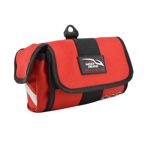 Sac De Masque De Plonge Antichoc,Sac De Natation Portable,tui De Masque De Plonge Avec Une Boucle Suspendue,Accessoires De Plonge Sous-Marine - Type Red
