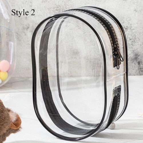 Sac De Poupes En Peluche Transparent Avec Double Fermeture clair,Bote Mystre,Prsentoir  Beurre,Sac Porte-Cls pais,Stockage De Poudres,Mode Extrieure,15cm