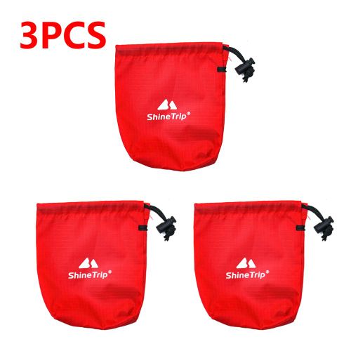 Sac De Rangement De Camping En Plein Air,Analyste De Voyage De Randonne,Corde  Vent,Projection De Structure,S Wstring,Multifonction,Soleil Officiel - Type Red 3pcs