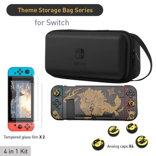 Sac De Rangement Portable Oled Pour Nintendo Switch, tui Rigide De Transport De Grande Capacit, Support Intgr Pour Accessoires De Jeu Ns Switch--F(Normal Switch)