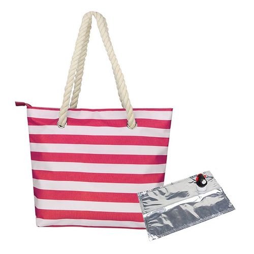 Sac En Toile De Vin Avec Compartiment Isol Cach, Fourre-Tout De Plage Dcontract  La Mode Pour Fte Sur La Plage En Plein Air, Nouvelle Collection