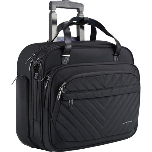 Sacoche  Roulettes Pour Ordinateur Portable Pour Femme, Sac De Voyage  Roulettes De Qualit Suprieure Pour Ordinateur Portable Jusqu' 15,6 Pouces, Mallette tanche Avec Poches [Pou6266145]