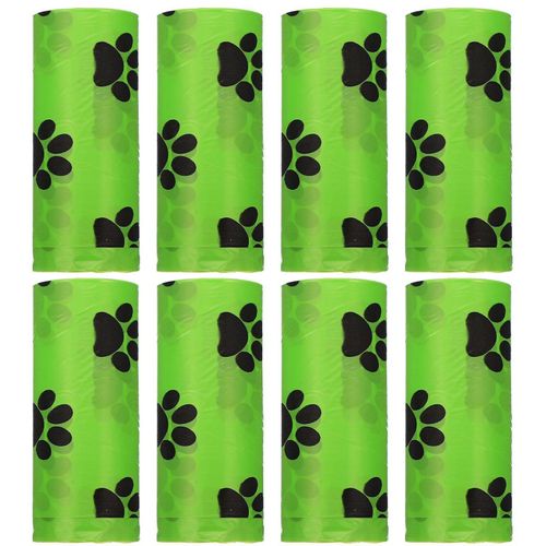 Sacs  Djections Canines cologiques - 8 Rouleaux De Sacs  Djections Canines Durables Et tanches Pour Un Nettoyage Facile Pendant Les Promenades