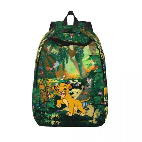 Sacs  Dos En Toile Personnalises Avec Papier Peint Hukuna Matata Pour Femmes Et Hommes, Impermables, Pour L'ecole Et L'universit