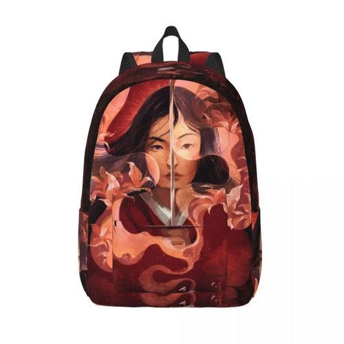 Sacs  Dos Personnalises En Toile Avec Dessin Anime Mulan Pour Femmes Et Hommes, Impermables, Imprimes, Pour L'ecole Et L'universit