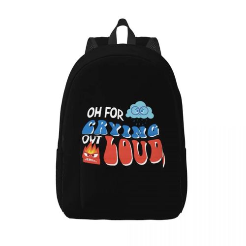 Sacs  Dos Personnalises En Toile Inside Out Crying Out Loud Pour Femmes Et Hommes, Impermables, Pour L'ecole Et L'universit