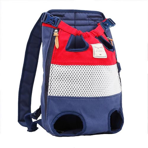 Sacs  Dos Pour Chiens, Chiens De Taille Moyenne, Porte-Chien, Porte-Chien, Sac De Transport Rglable, Sac  Dos Pour Randonne Rouge Bleu