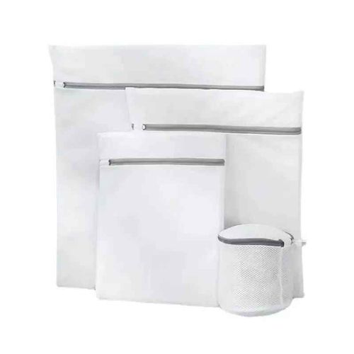 Sacs  Linge En Maille Fine Pour L'entretien Des Vtements,Ensemble De Sacs De Lavage,Filet De Lavage Pour Soutien-Gorge,Outils De Livres Mnagers,4 Pices - Type White