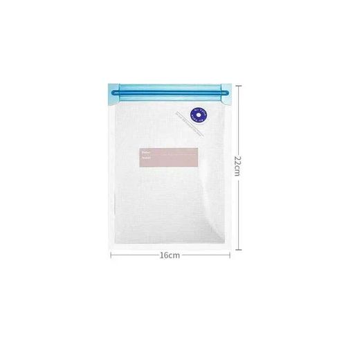 Sacs Sous Vide rutilisables  fermeture clair pour stockage des aliments sous Vide,sans BPA,avec pompe  main sous vide,fruits,viande,noix,scelleuse sous vide,sac conomis - Type 16x22cm-3 Pieces