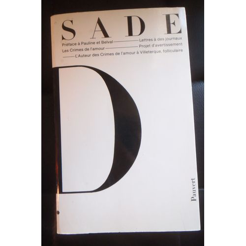 Sade Oeuvres Completes Tome 10 Pauvert 1988   