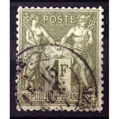 Sage 1f Bronze (Type I = N Sous B) (Trs Joli N 72) Obl - France Anne 1876 - Brn83 - N25820