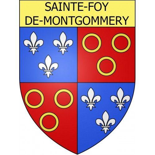 Sainte-Foy-De-Montgommery 14 Ville Stickers Blason Autocollant Adhsif - 8 Cm