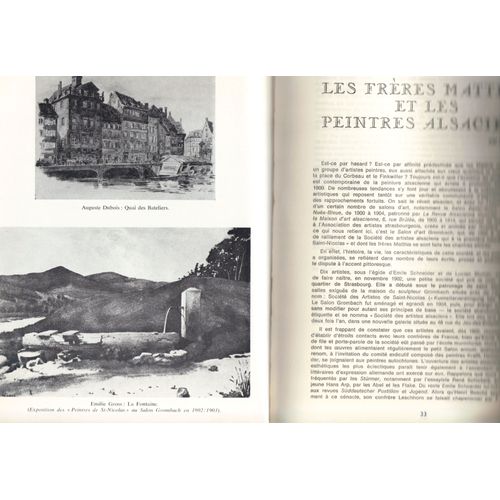 Saisons D'alsace N 53 - Albert Et Adolphe Matthis   de saisons d'alsace  Format Beau livre 
