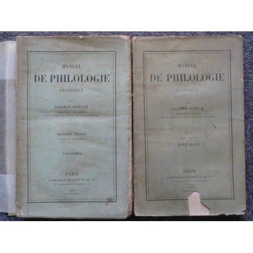 Manuel De Philologie Classique.   de salomon reinach  Format Broch 