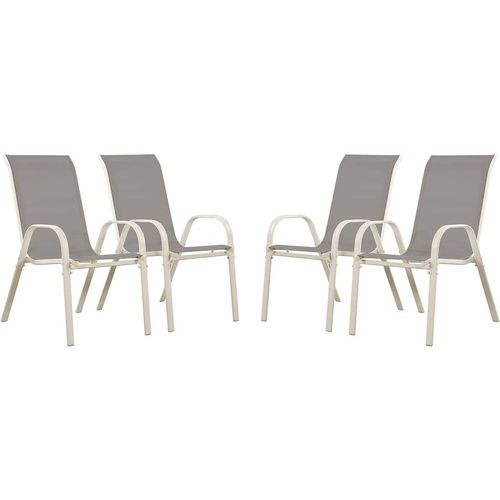 Salon De Jardin En Textilne Cordoba - Phoenix - 6 Places - Gris