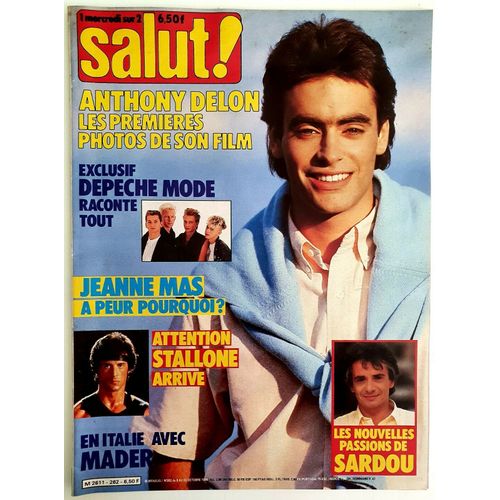 Salut 262 1985 A Delon/Sardou/Stallone/Depeche Mode/Mas/Lindon/Mader/Anemone