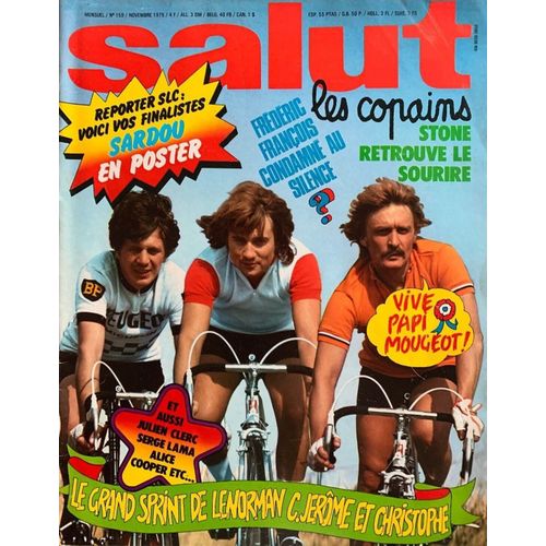 Salut Les Copains 159 1975 Lenorman/C Jerome/Christophe/Charlots/Coluche/Miou Miou Clerc/Joelle/Goldman/Frederic Francois/Cooper/Juvet/Sardou/Polnareff/Dave/Carlos/Charden/Adamo/Balavoine/Roussos
