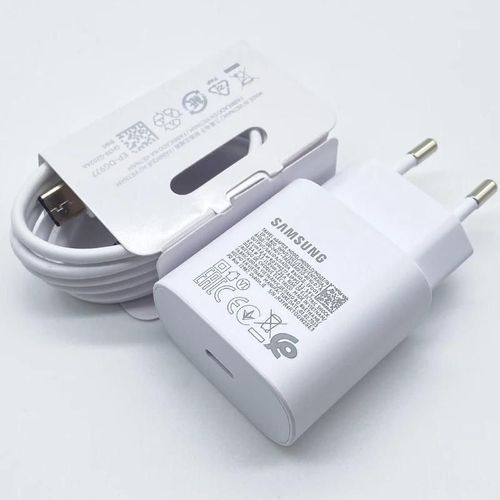 Samsung 25w Chargeur Super Rapide Usb Type C Cargador Pour Galaxy S23 S24 S21 S22 Plus A54 A34 Adaptateur Pour Z Flip 5 3 Fois 6 5 3 4 2 Type C Cable Only