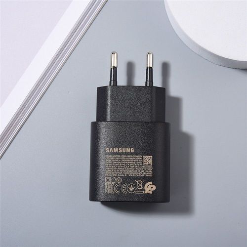 Samsung-Chargeur Usb Type C 25w Super Rapide,Cble Adaptateur Secteur Mural Pd Eu Pour Galaxy A52,A54,A14,A53,A34,A73,S24 5g,S23 Fe - Type Black Eu Charger