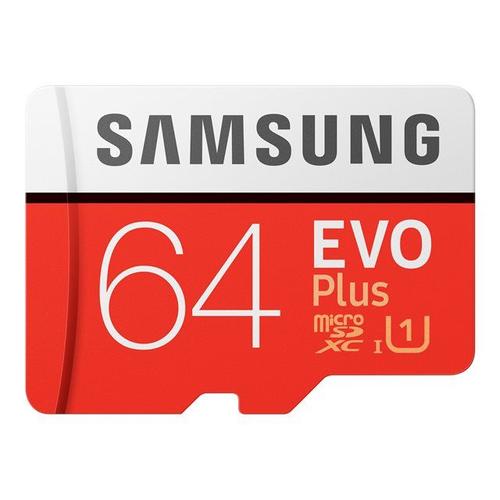 Samsung EVO Plus MB-MC64HA - Carte mmoire flash (adaptateur microSDXC vers SD inclus(e))