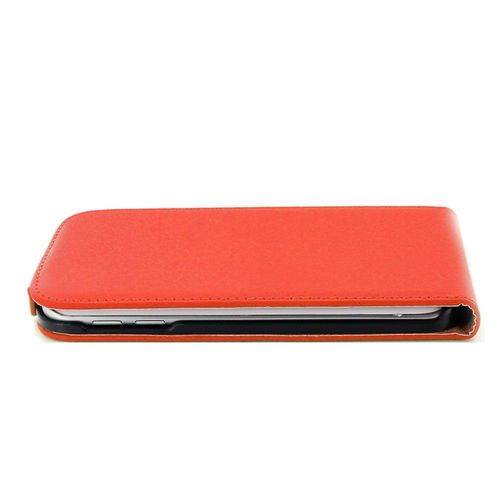 Samsung Galaxy S6 Edge Etui  Rabat Rouge Cuir Simili Business Design