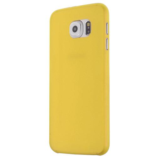 Samsung Galaxy S6 Edge Plus Coque Case Ultra-Fine Jaune Silicone Semi-Rigide (Tpu)