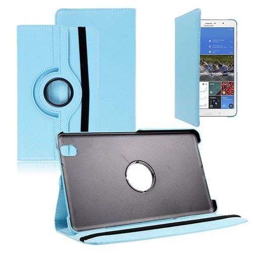 Samsung Galaxy Tab Pro 8.4 Sm-T320 T321 T325 3g Lte 4g: Etui Housse Coque Avec Support Et Rotative Rotation 360 En Cuir Pu - Bleu