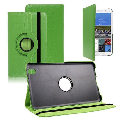 Samsung Galaxy Tab Pro 8.4 Sm-T320 T321 T325 3g Lte 4g: Etui Housse Coque Avec Support Et Rotative Rotation 360 En Cuir Pu - Vert