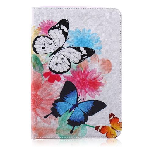 Samsung Galaxy Tab S2 8.0 Coque, Saturcase Beau Motif Pu Cuir Flip Portefeuille Support Porte-Carte Protecteur Coque Housse tui Pour Samsung Galaxy Tab S2 8.0 Sm-T710 T715 (Bfp-5)