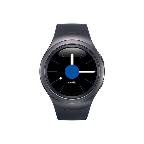 Samsung Gear S2 - 42 Mm - Gris Fonc - Montre Intelligente Avec Bande - lastomre - Noir - Affichage 1.2