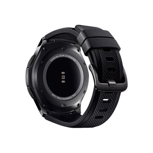 Samsung Gear S3 Frontier - 46 Mm - Noir - Montre Intelligente Avec Bande - Silicone - Noir - Affichage 1.3