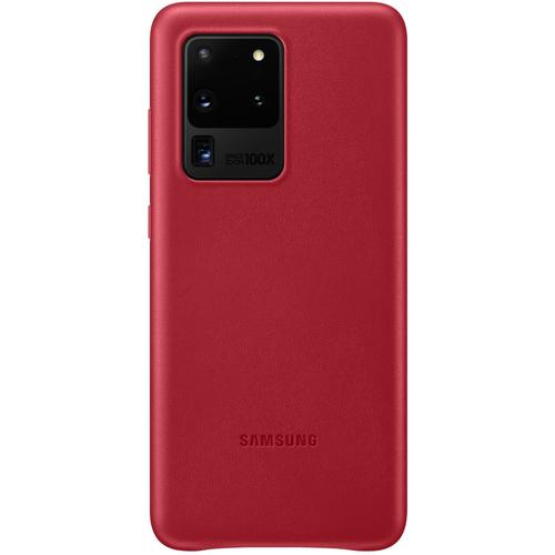 Coque Samsung S20 Ultra Cuir Rouge Bordeaux