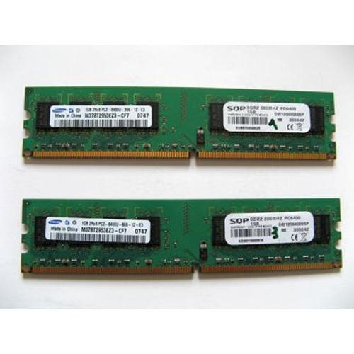 Samsung Mmoire DDR2 - 1 Go X 2 dual channel