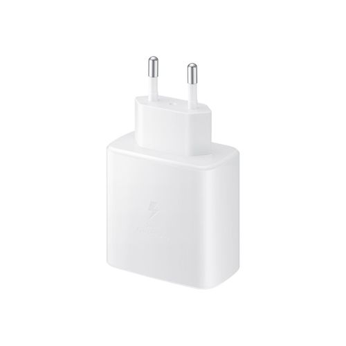 Samsung Travel Adapter Ep-Ta845 - Adaptateur Secteur - 45 Watt - 3 A - Sfc 2.0 (24 Pin Usb-C) - Sur Le Cble : Usb-C - Blanc - Pour Galaxy A20, A50, A70, A8s, M30, M40, Note10, S20, S20 5g, S20+...